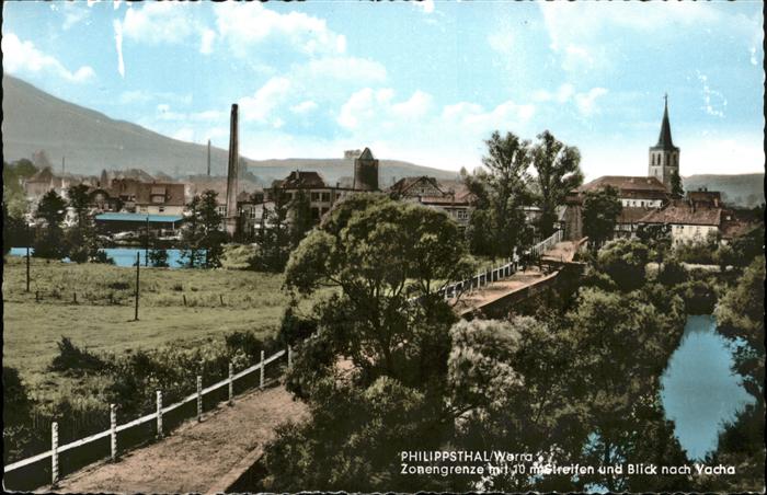 Philippsthal Werra Zonengrenze Vacha Kat. Philippsthal (Werra) Nr
