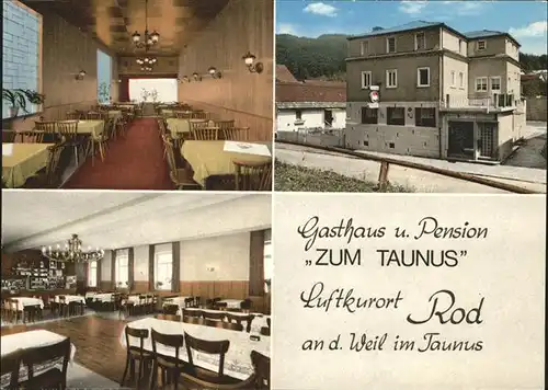 Rod Weil Gasthaus Pension Zum Taunus Kat. Weilrod