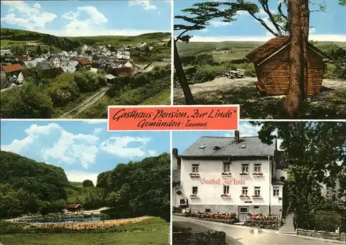 Gemuenden Taunus Gasthaus Pension Zur Linde Kat. Weilrod