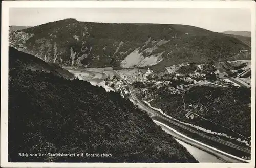 Saarhoelzbach Teufelskanzel Saar Kat. Mettlach