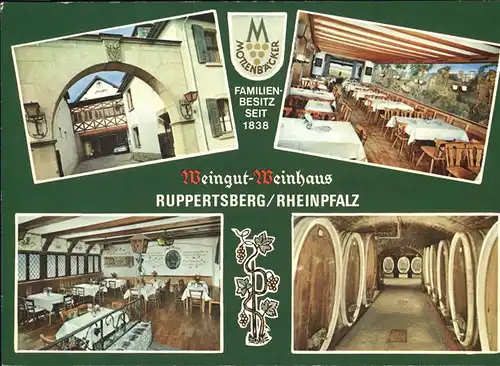 Ruppertsberg Rheinpfalz Motlenbaeckerei Weingut Weinhaus Fass Kat. Ruppertsberg