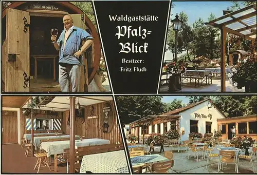 Ruppertsberg Waldgaststaette Pfalz Blick Bes. Fritz Fluch Kat. Ruppertsberg