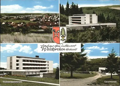 Weiskirchen Saar Schwimmbad Wappen Hochwaldsanatorium Kat. Weiskirchen Saar