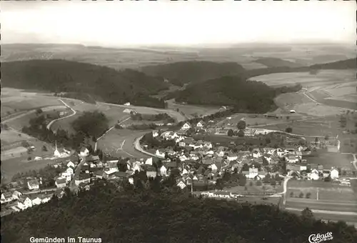 Gemuenden Taunus Fliegeraufnahme Kat. Weilrod