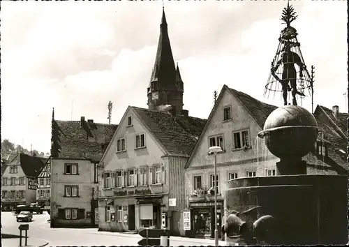 Ottweiler Marktplatz Brunnen Kat. Ottweiler