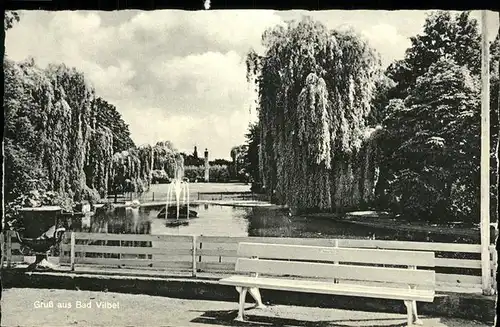 Bad Vilbel Teich Brunnen Kat. Bad Vilbel