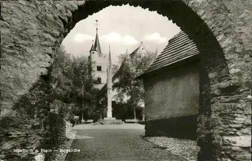 Ingelheim Rhein Burgkirche / Ingelheim am Rhein /Mainz-Bingen LKR