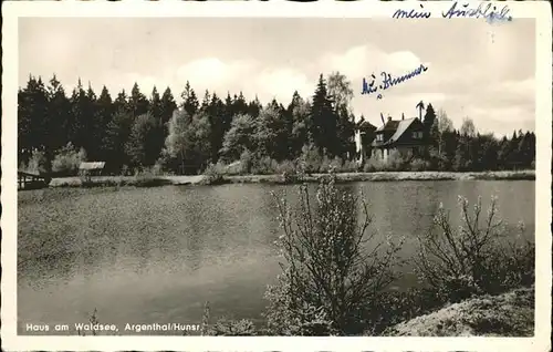 Argenthal Haus am Waldsee Fremdenheim Schneider Kat. Argenthal