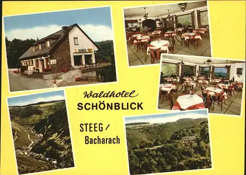 Steeg Bacharach Waldhotel Schoenblick Kat. Bacharach