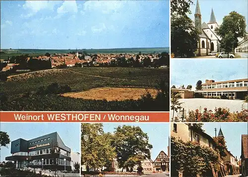 Westhofen Rheinhessen Volksbank Kirche Kat. Westhofen