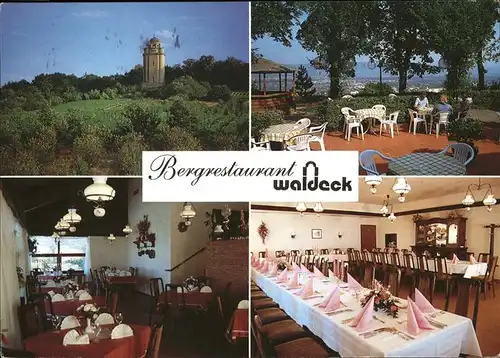 Ingelheim Rhein Bergrestaurant Waldeck Kat. Ingelheim am Rhein