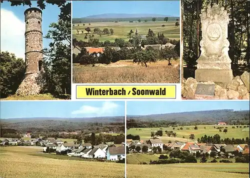 Winterbach Bad Kreuznach Turm Teilansicht Kat. Winterbach