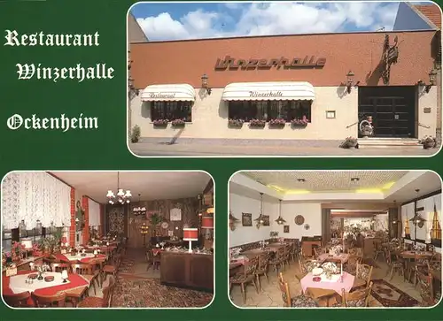 Ockenheim Restaurant Winzerhalle Kat. Ockenheim