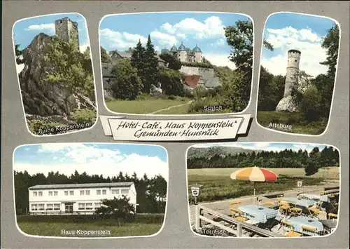 Gemuenden Hunsrueck Ruine Koppenstein Alteburg Schloss Kat. Gemuenden