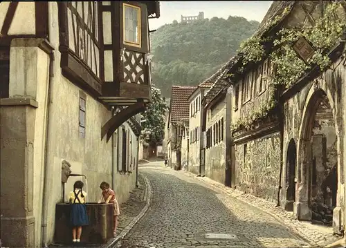 Hambach Weinstrasse Schlossgasse Kat. Neustadt an der Weinstr.