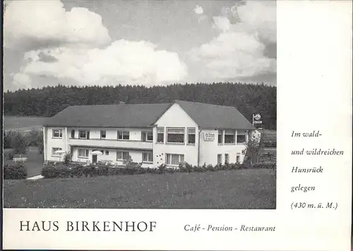 Birkenhof Aufklappkarte Haus Birkenhof Kat. Wirsberg