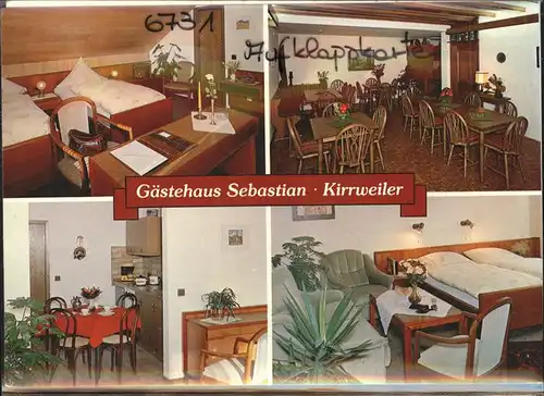 Kirrweiler Pfalz Gasthaus Sebastian  Kat. Kirrweiler (Pfalz)