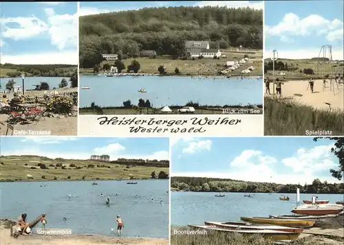 Heisterberg Dillkreis Weiher Spielplatz Schwimmbad Bootsverleih Kat. Driedorf