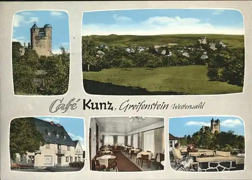 Greifenstein Cafe Kunz Burg Kat. Greifenstein