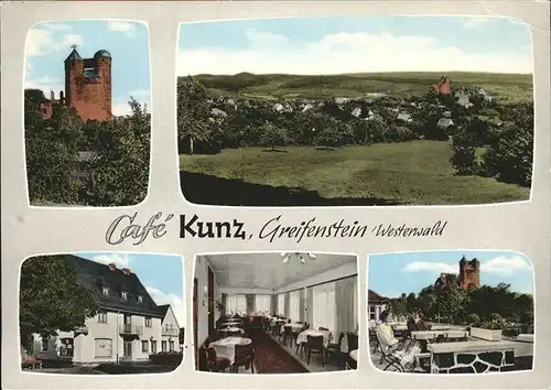 Greifenstein Cafe Kunz Burg Kat. Greifenstein