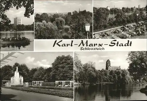 Karl-Marx-Stadt Schlossteich Kat. Chemnitz