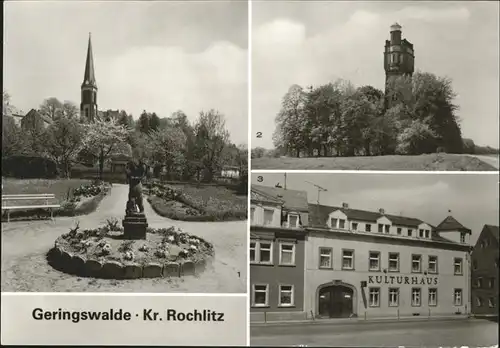 Geringswalde Kulturhaus Parkanlage Aussichtsturm Kat. Geringswalde