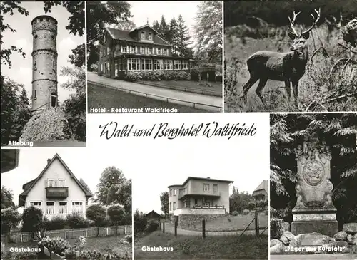 Waldfriede Bad Sobernheim Berghotel Waldfriede Alteburg Hirsch / Bad Sobernheim /Bad Kreuznach LKR