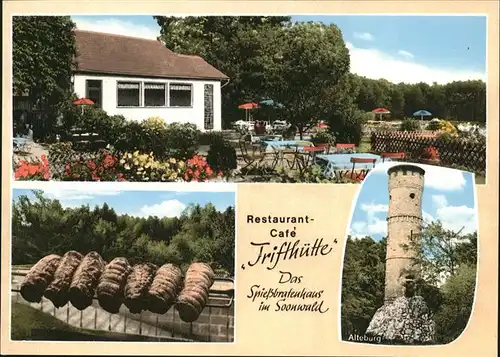 Waldfriede Bad Sobernheim Restaurant-Cafe Trifthuette Alteburg / Bad Sobernheim /Bad Kreuznach LKR