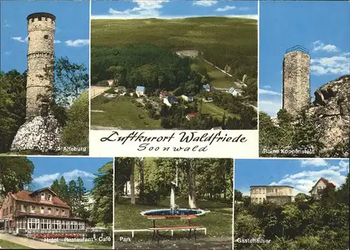Waldfriede Bad Sobernheim Alteburg Ruine Koppenstein / Bad Sobernheim /Bad Kreuznach LKR