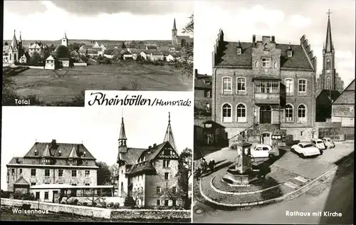 Rheinboellen Rathaus Kirche Waisenhaus Kat. Rheinboellen