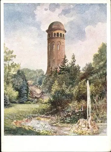 Burgstaedt Sachsen Wettinhain Wasserturm / Burgstaedt /Mittelsachsen LKR