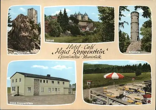 Gemuenden Hunsrueck Hotel Haus Koppenstein Alteburg Schloss Kat. Gemuenden