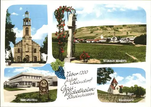 Gau-Bickelheim Kirche Zentralkelterei Kreuzkapelle Kat. Gau-Bickelheim