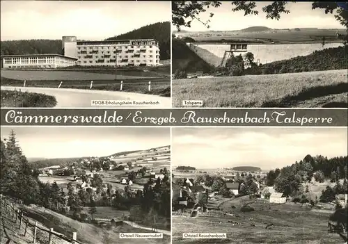 Caemmerswalde Rauschenbach Talsperre Neuwernsdorf FDGB Erholungsheim Kat. Neuhausen Erzgebirge