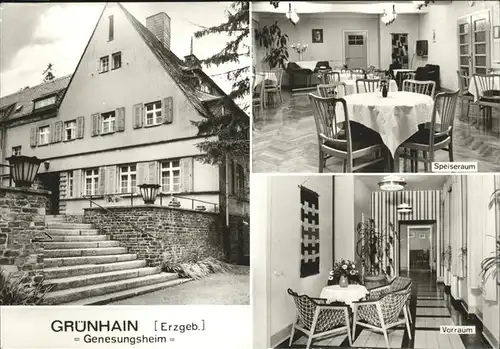 Gruenhain-Beierfeld Genesungsheim Speisereaum Vorraum Haus / Beierfeld Erzgebirge /Erzgebirgskreis LKR