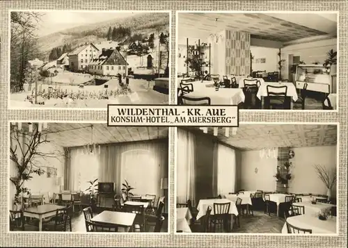 Wildenthal Eibenstock Konsum Hotel Am Auersberg Kat. Eibenstock