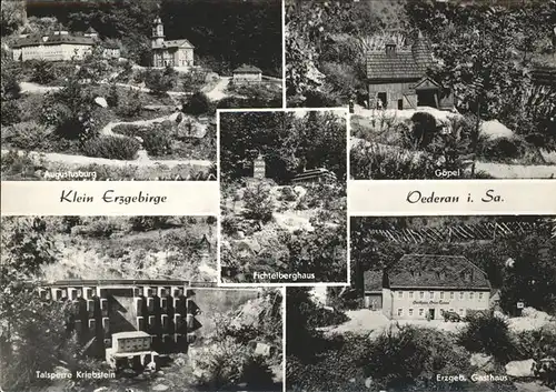 Oederan Klein Erzgebirge Gasthaus Goepel Augustusburg Kat. Oederan