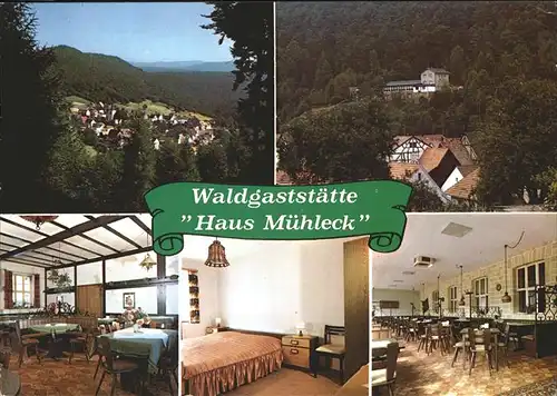 Iggelbach Waldgaststaette Haus Muehleck Pension Kat. Elmstein