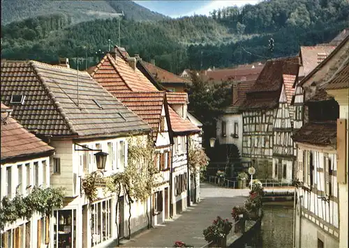 Annweiler Trifels Wassergasse Fachwerkhaeuser Kat. Annweiler am Trifels