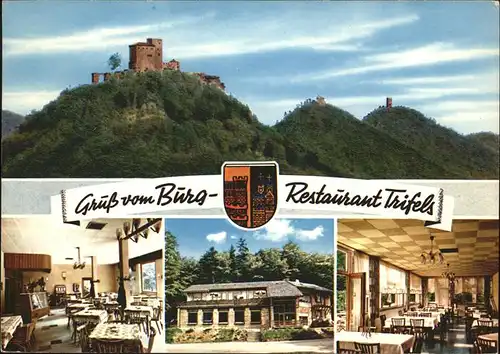 Annweiler Trifels Wappen Burg Restaurant Kat. Annweiler am Trifels