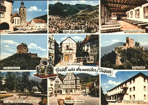 Annweiler Trifels Burg Trifels Hohenstaufensaal Markt Asselstein Kuranlagen Kat. Annweiler am Trifels