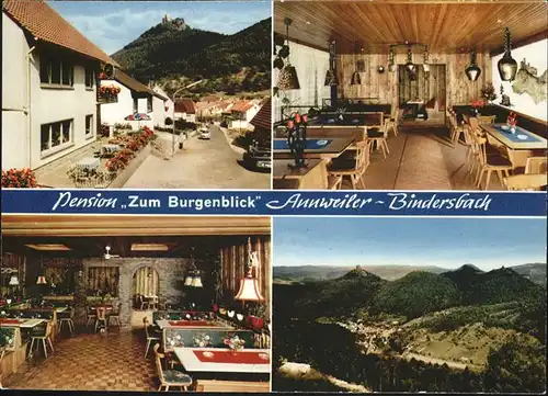 Annweiler Trifels Bindersbach Pension Zum Burgenblick  Kat. Annweiler am Trifels