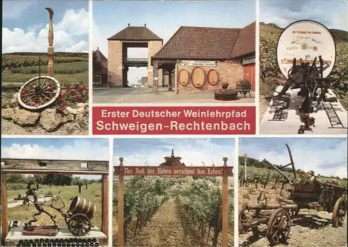 Schweigen-Rechtenbach Weinlehrpfad Rechtenbach Weinfass / Schweigen-Rechtenbach /Suedliche Weinstrasse LKR