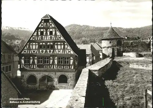 Doerrenbach Pfalz Rathaus Kirchenfestung Kat. Doerrenbach