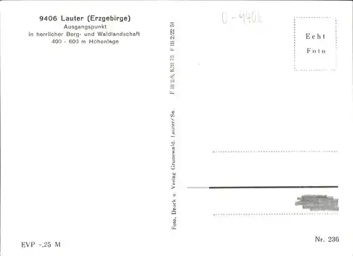 Lauter Schwarzenberg Erzgebirge Berg Waldlandschaft / Lauter Sachsen /Erzgebirgskreis LKR