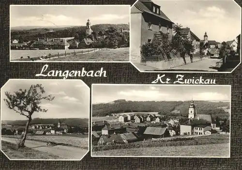 Langenbach Zwickau Kirche Kat. Langenweissbach