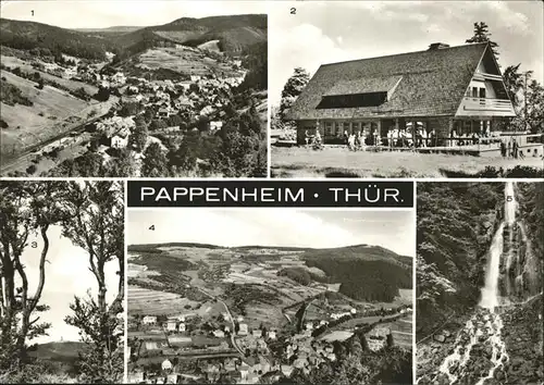 Pappenheim Thueringen Heuberghaus Inselberg Hohe Warte Trusetaler Wasserfall Kat. Floh-Seligenthal