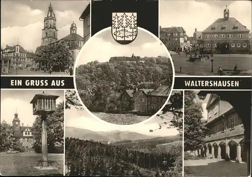 Waltershausen Gotha Schloss Tenneberg Inselberg Arkaden Schlosshof Kat. Waltershausen