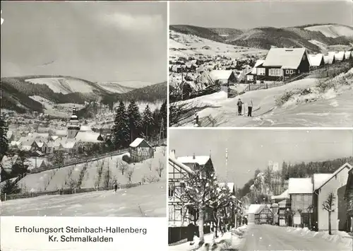 Steinbach-Hallenberg Winter Schnee Ski Kat. Steinbach-Hallenberg