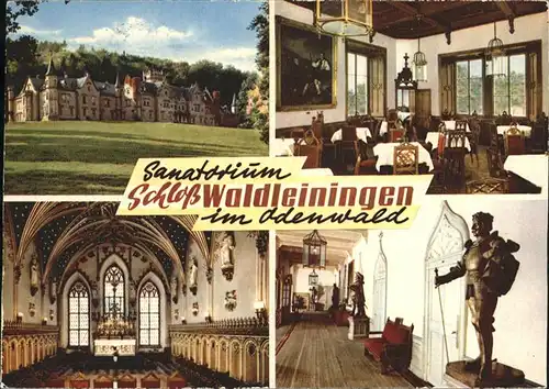 Mudau Sanatorium Schloss Waldleiningen Ernsttal Kat. Mudau